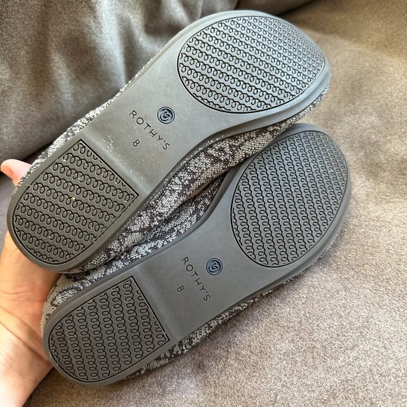 Rothy's Flat in Gray Snake - Picture 3 of 4